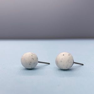 NEW Titanium Posts | Stone White Pop Studs